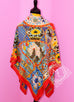 Hermes Cashmere 140 GM Collections Imperiales Rouge Jaune Lagon Shawl Scarf - New - MAISON de LUXE - 10