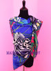 Hermes Cashmere 140 GM Tyger Tyger Blue Fuchsia Shawl Scarf - New - MAISON de LUXE - 1