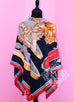 Hermes Cashmere 140 GM Grand Carrosse Rouge Ciel Shawl Scarf - New - MAISON de LUXE - 10