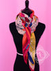 Hermes Cashmere 140 GM Cavalleria d'Etriers Fuchsia Jaune Shawl Scarf - New - MAISON de LUXE - 5