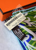 Hermes Cashmere 140 GM Tyger Tyger Aqua Purple Shawl Scarf - New - MAISON de LUXE - 3