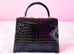 Hermes Noir Black GHW Niloticus Crocodile Sellier Kelly 28 Handbag - New - MAISON de LUXE - 2