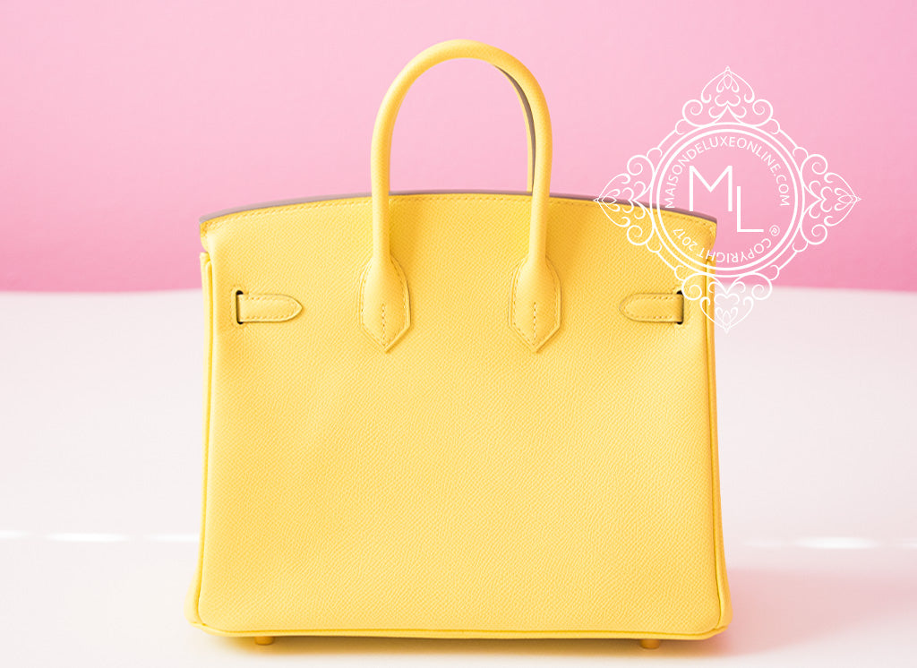 New Yellow Hermes Birkin Bag 35Cm Gorgeous Lime Soufre Epsom Pal