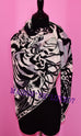 Hermes Cashmere 140 GM Tyger Tyger Noir Gris Shawl Scarf - New - MAISON de LUXE - 5