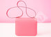 Hermes Rose Azalee Etoupe RGHW Epsom Constance MM 24/25 Handbag