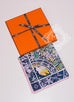 Hermes Marine Twill Silk 90 cm Fleurs de Giverny Scarf
