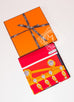 Hermes Red Twill Silk 90 cm Harnais de Cour Scarf