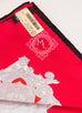 Hermes Red Twill Silk 90 cm Harnais de Cour Scarf