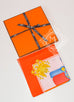 Hermes Orange Twill Silk 90 cm Harnais de Cour Scarf
