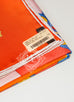 Hermes Orange Twill Silk 90 cm Harnais de Cour Scarf