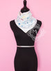 Hermes Blue Twill Silk 90 cm Brides Fleuries Scarf