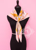 Hermes Pink Beige Twill Silk 90 cm Harnais de Cour Scarf