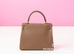 Hermes Etoupe GHW Togo Kelly 28 Handbag