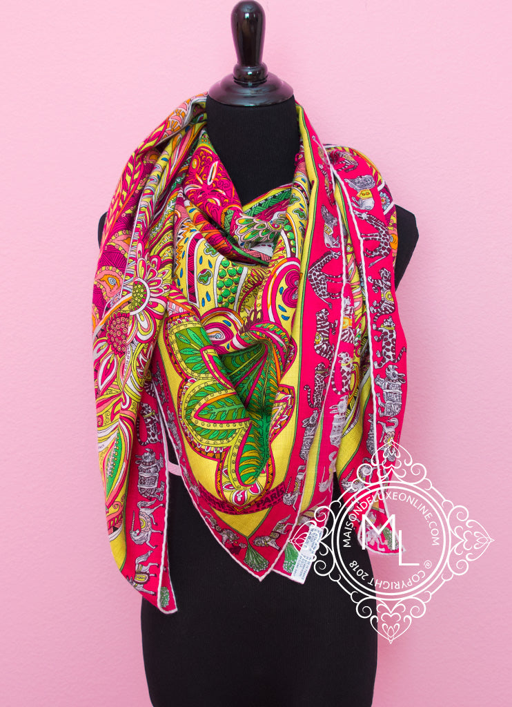 HERMES Paisley from Paisley Shawl in Multicolored Cashmere and