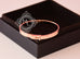 Hermes Rose Gold 4 Diamond Kelly Bracelet Bangle Cuff SH - New - MAISON de LUXE - 1