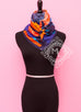 Hermes Purple Orange Twill Silk 90 cm Space Shopping au Faubourg Scarf