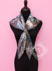 Hermes Gray Twill Silk 90 cm Jardin à a Sintra Scarf