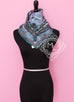 Hermes Gray Twill Silk 90 cm Jardin à a Sintra Scarf