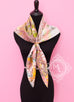 Hermes Pink Twill Silk 90 cm Into the Canadian Wild Scarf