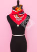 Hermes Red Twill Silk 90 cm Harnais de Cour Scarf