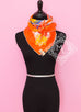Hermes Orange Twill Silk 90 cm Harnais de Cour Scarf