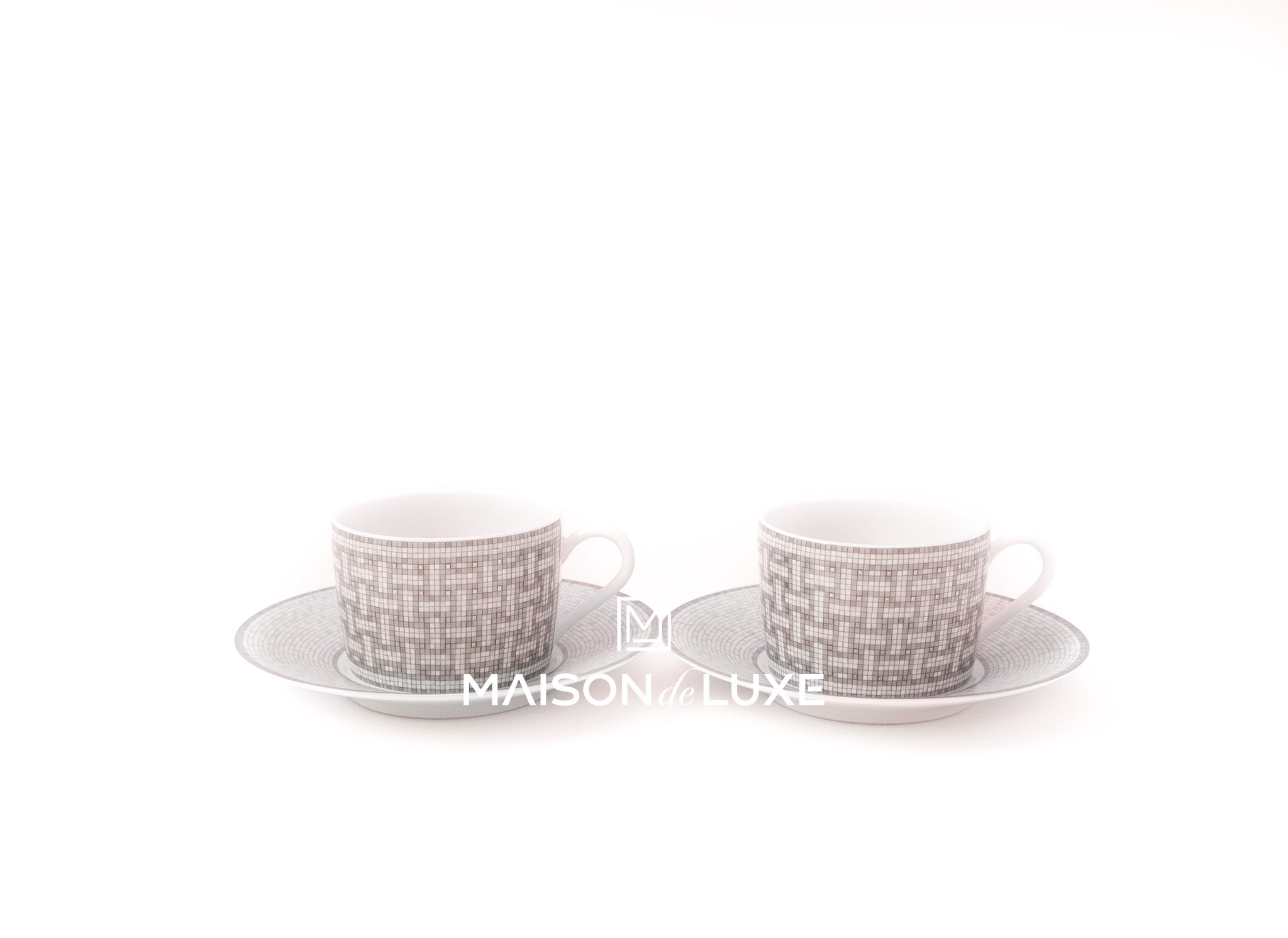 Mosaique au 24 platinum coffee cup and saucer