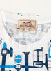 Hermes Men's Indigo Labyrinthe Equestre T-Shirt XL