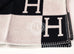 Hermes Large Black Noir Wool Cashmere H Avalon Blanket - New - MAISON de LUXE - 9