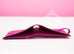 Hermes Rose Pourpre Pink Ostrich Compact Bearn Wallet Clutch