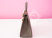 Hermes Gray Etain GHW Sellier Epsom Kelly 28 Handbag