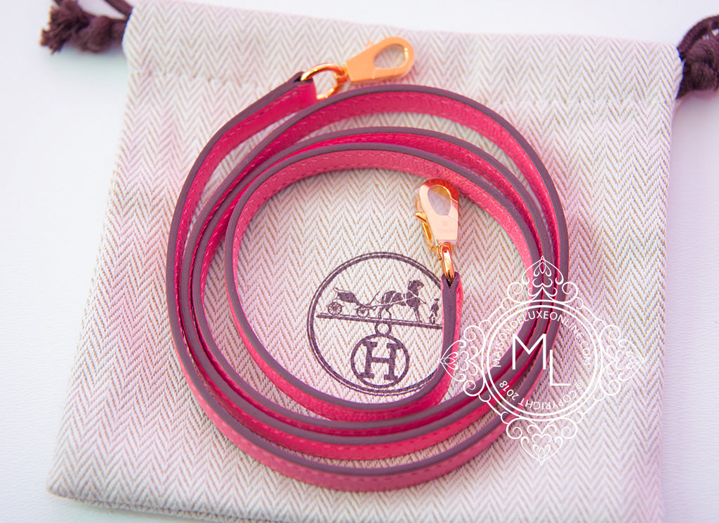 Hermes Mini Kelly II 20 Rose Sakura & Gris Perle Chèvre - MAISON de LUXE