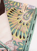 Hermes "Le Jardin de la Maharani Recadre" Cashmere 140 GM Shawl Scarf