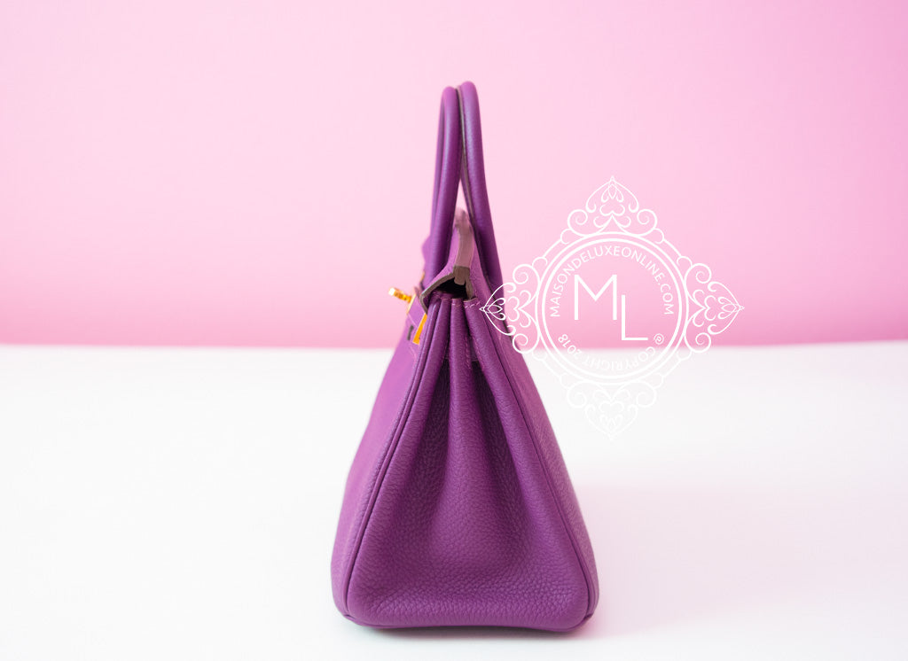 1:12 Scale  Miniature Farmhouse Hermes Birkin Bag Purple –  MyMiniatureEmporium
