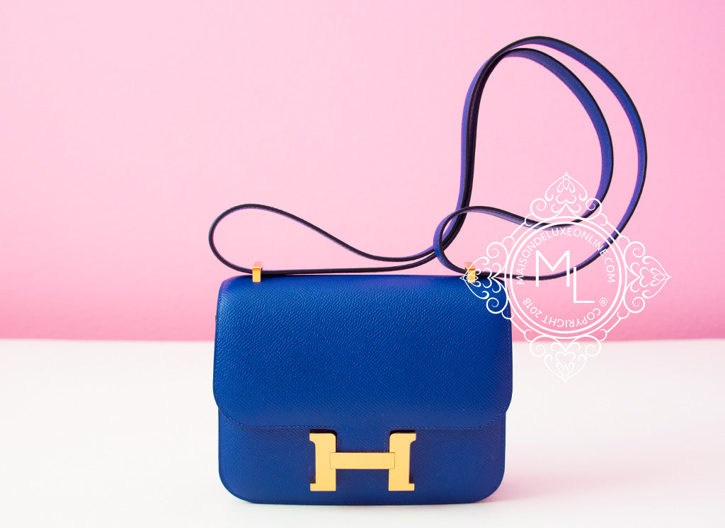 Hermes Constance Bag Micro Mini Blue Electric Epsom (Followers)