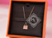 Hermes Rose Gold Diamond Kelly Pendant Necklace - New - MAISON de LUXE - 3