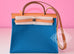 Hermes Blue Izmir Canvas Zip Herbag 31 Pm Handbag - New - MAISON de LUXE - 1