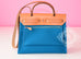 Hermes Blue Izmir Canvas Zip Herbag 31 Pm Handbag - New - MAISON de LUXE - 3