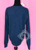 Hermes Men's Blue de Prusse V-Neck 100% Cashmere Wool Sweater L - New - MAISON de LUXE - 3