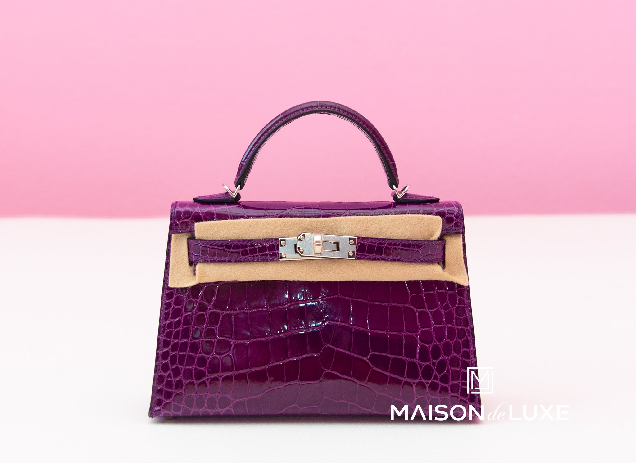 Hermes croc mini kelly Clearance