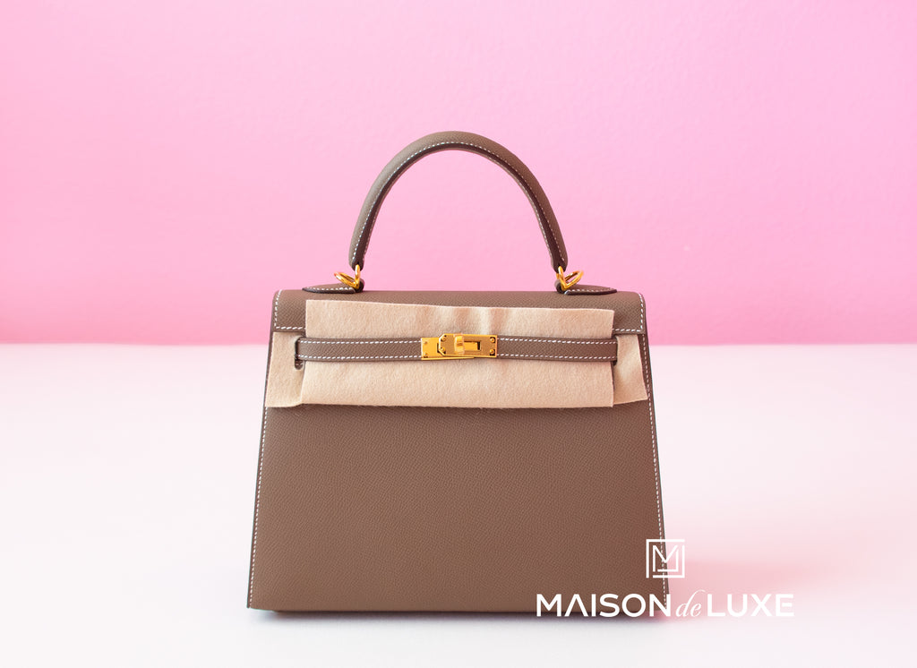 Hermes Special Order (HSS) Kelly Retourne 25 Rose Sakura and Bleu