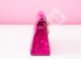 Hermes Rose Scheherazade Crocodile Mini Kelly Pochette Clutch