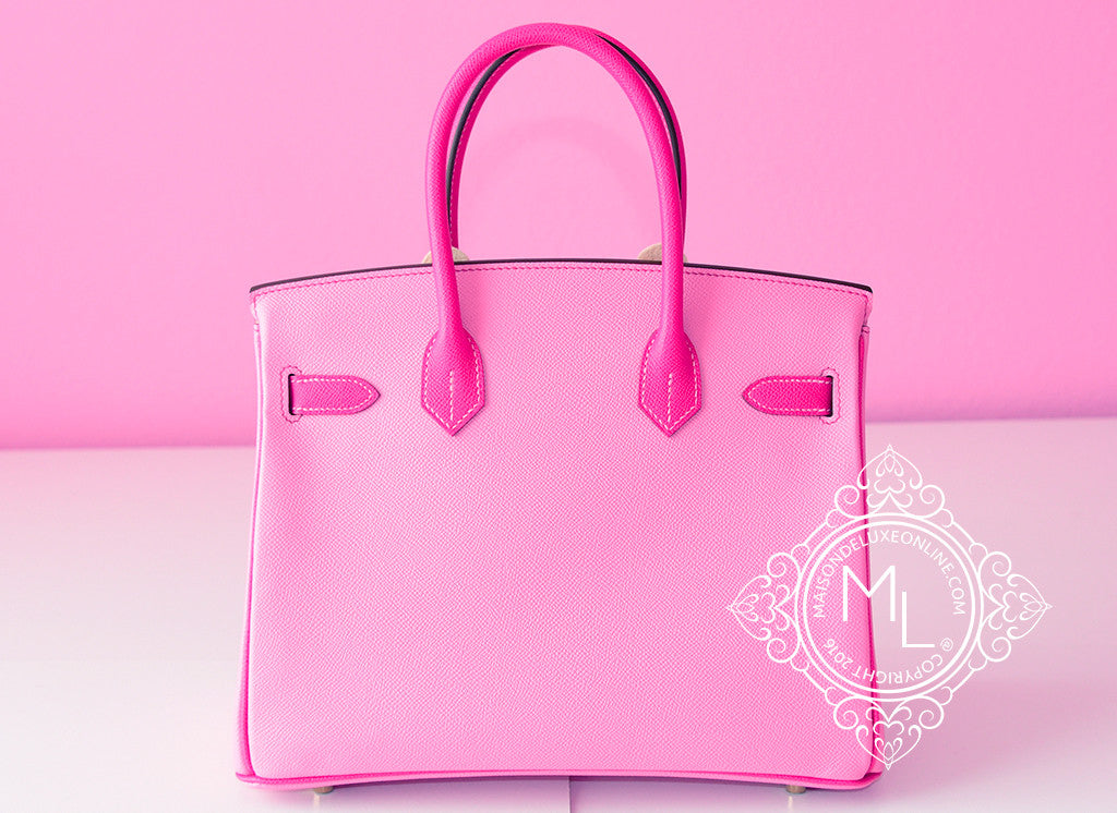 Hermes 5P Bubblegum Pink Crocodile Mini Kelly II 20 cm - MAISON de LUXE