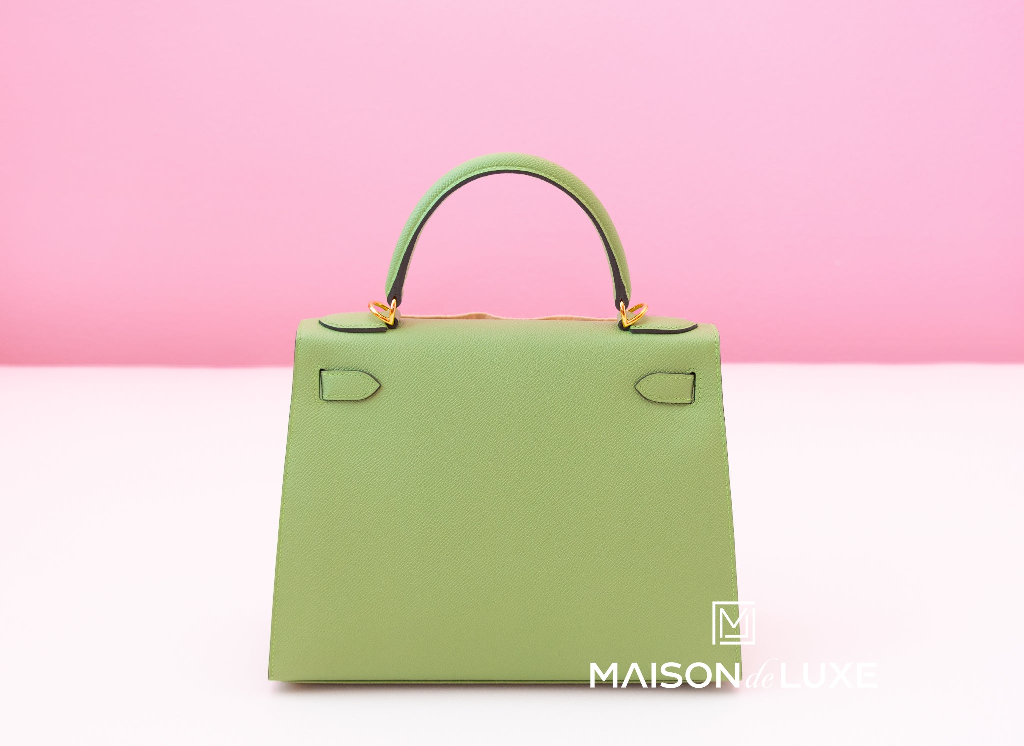 Replica Hermes Kelly Mini II Bag In Vert Criquet Epsom Leather