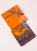 Hermes Orange Twill Silk 90 cm Flowers of South Africa Scarf