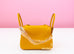 Hermes Jaune Ambre Clemence Lindy 26 Handbag