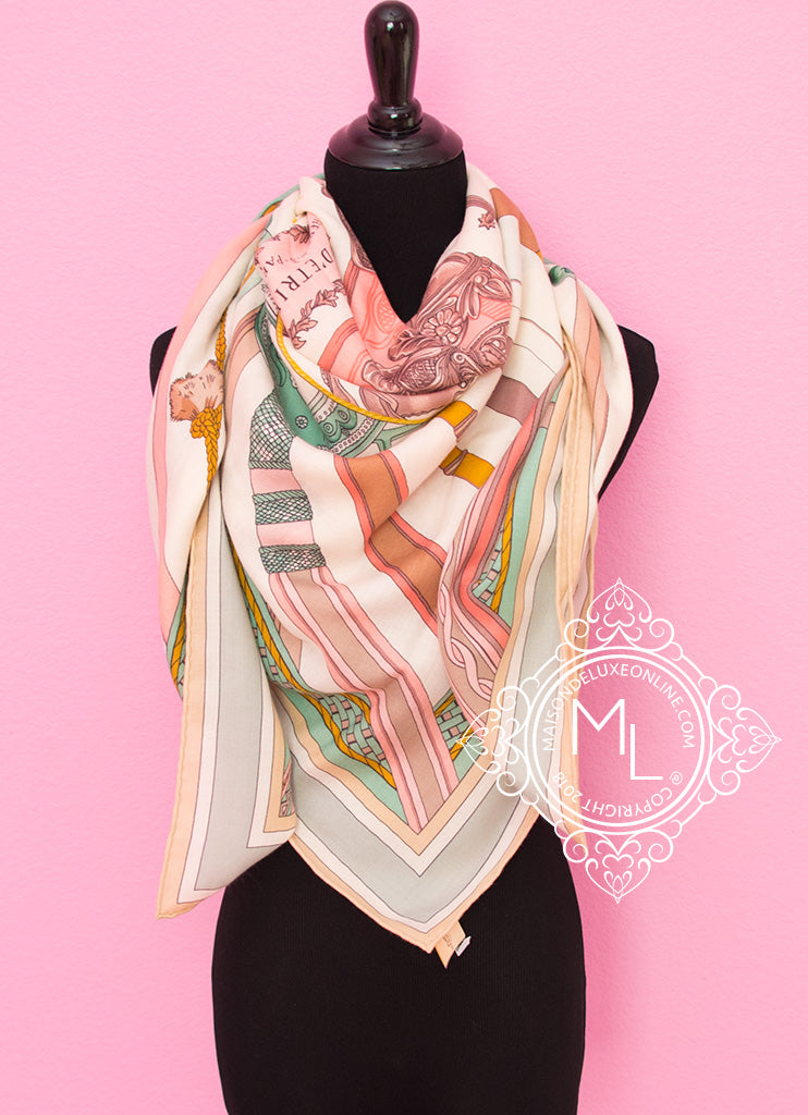 Hermes Chaine d'Ancre Cotton Cashmere Scarf