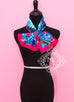 Hermes Rose Pink Blue Twill Silk 90 cm Flamingo Party Scarf