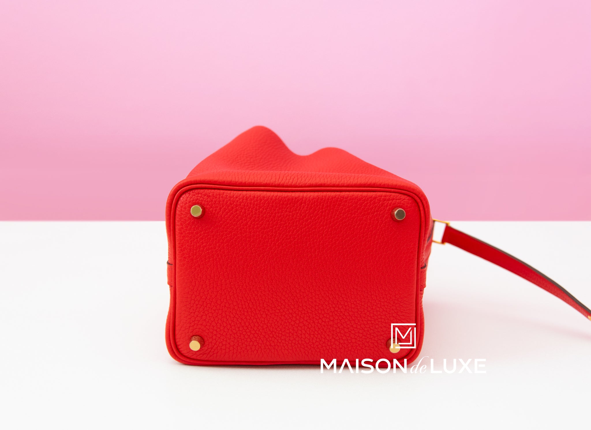 Hermes Rouge de Coeur Red Picotin Lock 18 PM Handbag – MAISON de LUXE