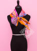 Hermes Potiron Twill Silk 90 cm Flamingo Party Scarf