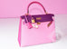 Hermes 5P Pink Rose Shocking Anemone Sellier Chevre Kelly 28 Handbag - New - MAISON de LUXE - 4